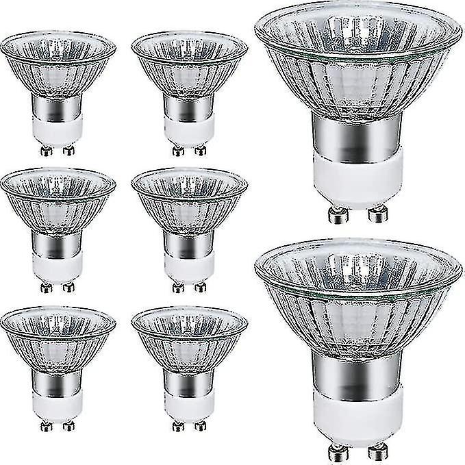 -gu10 Halogen Light Bulbs, 8 Pack 50w Gu10 Halogen Spot Lights,