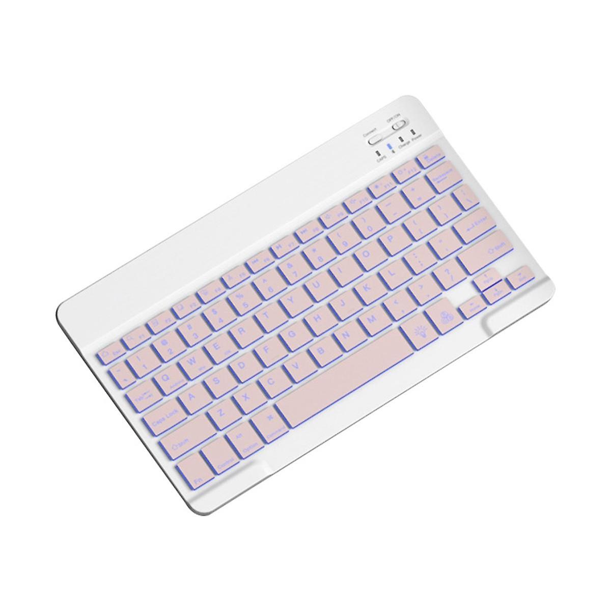 10inch Backlit Keyboard Bluetooth Protable Mini Mute Keyboard for Cell Phones Tablets and Laptops Wireless Keyboard G