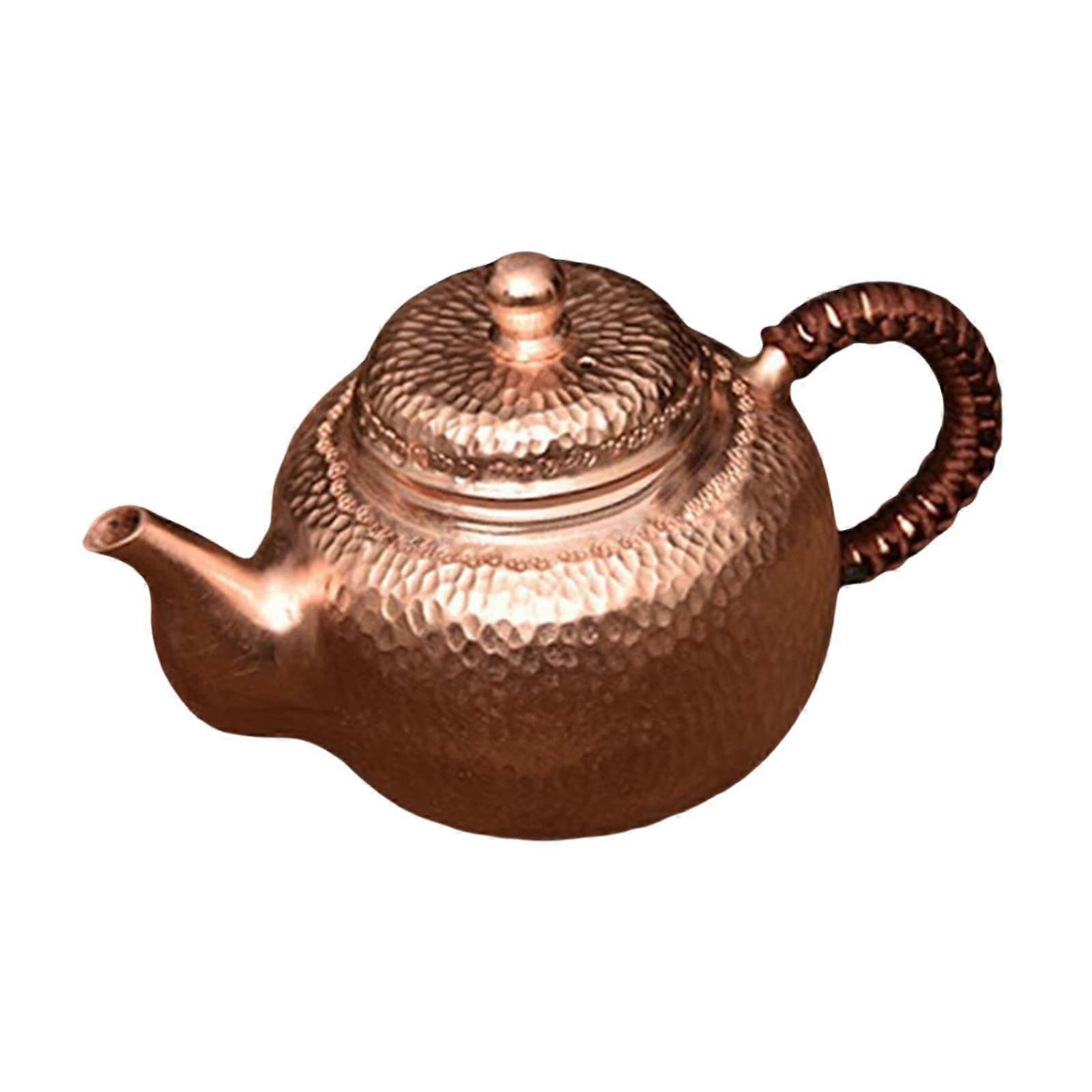 Copper Tea Kettle Tea Maker for Boiling Tea with Tea Filter Small Tea Boiler Teapot A