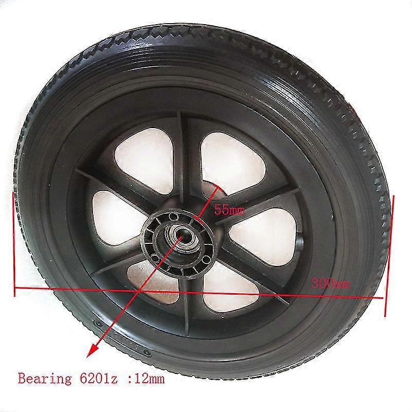 12 ίντσες τροχός αναπηρικών αμαξιδίων 12 1 / 2x2 1 / 4 Pu ελαστικών φούσκωμα ελεύθερο τροχό εγχειρίδιο αναπηρικό καροτσάκι πίσω τροχό