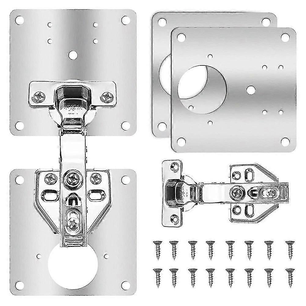 2 Pack Soft Closing Cabinet Hinges, 90 Degree Insert Door Hinge