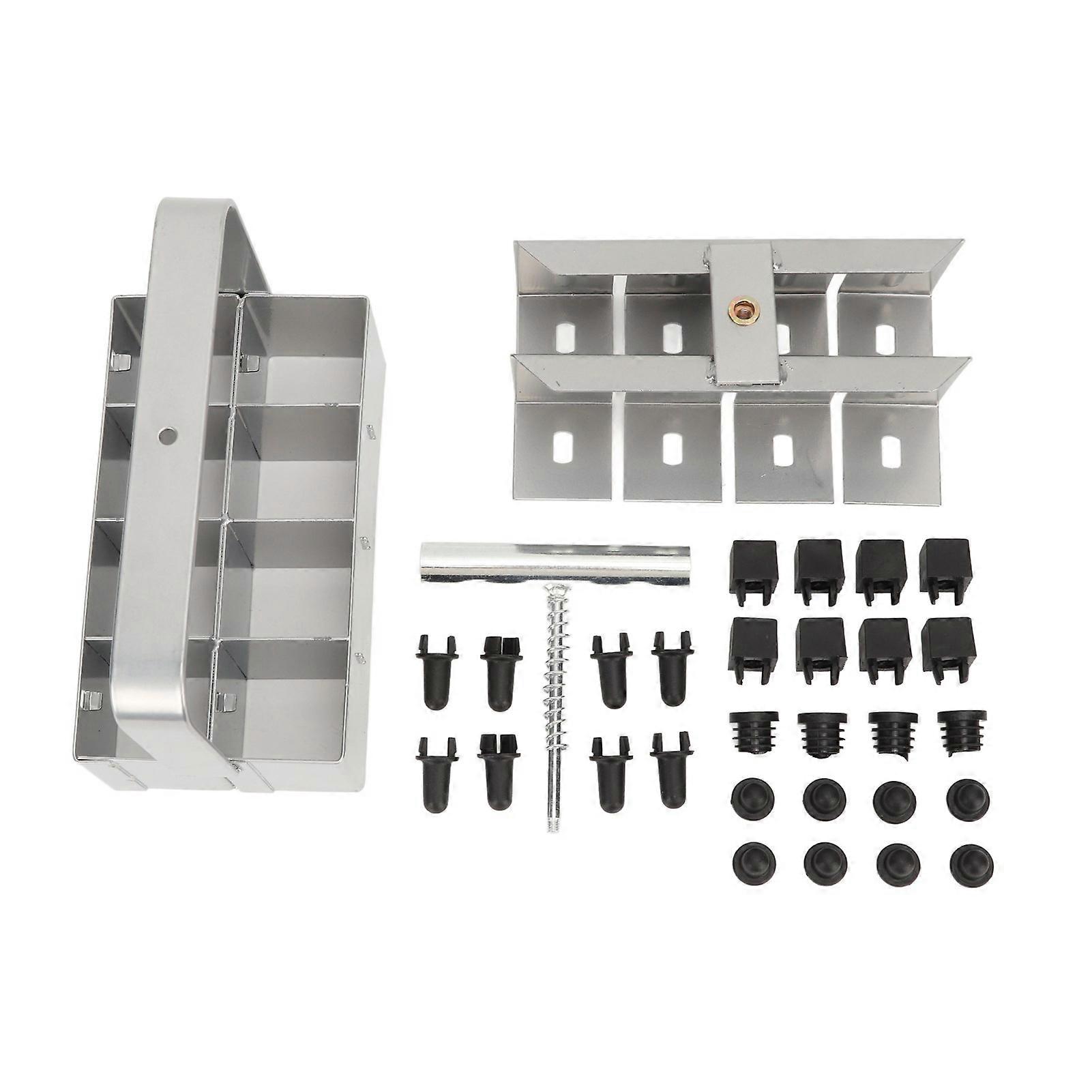 Soil Blocker with Comfortable Handle Manual 8 Cell Soil Block Maker for Seed Starting Germination Grow Seedling NO.3537