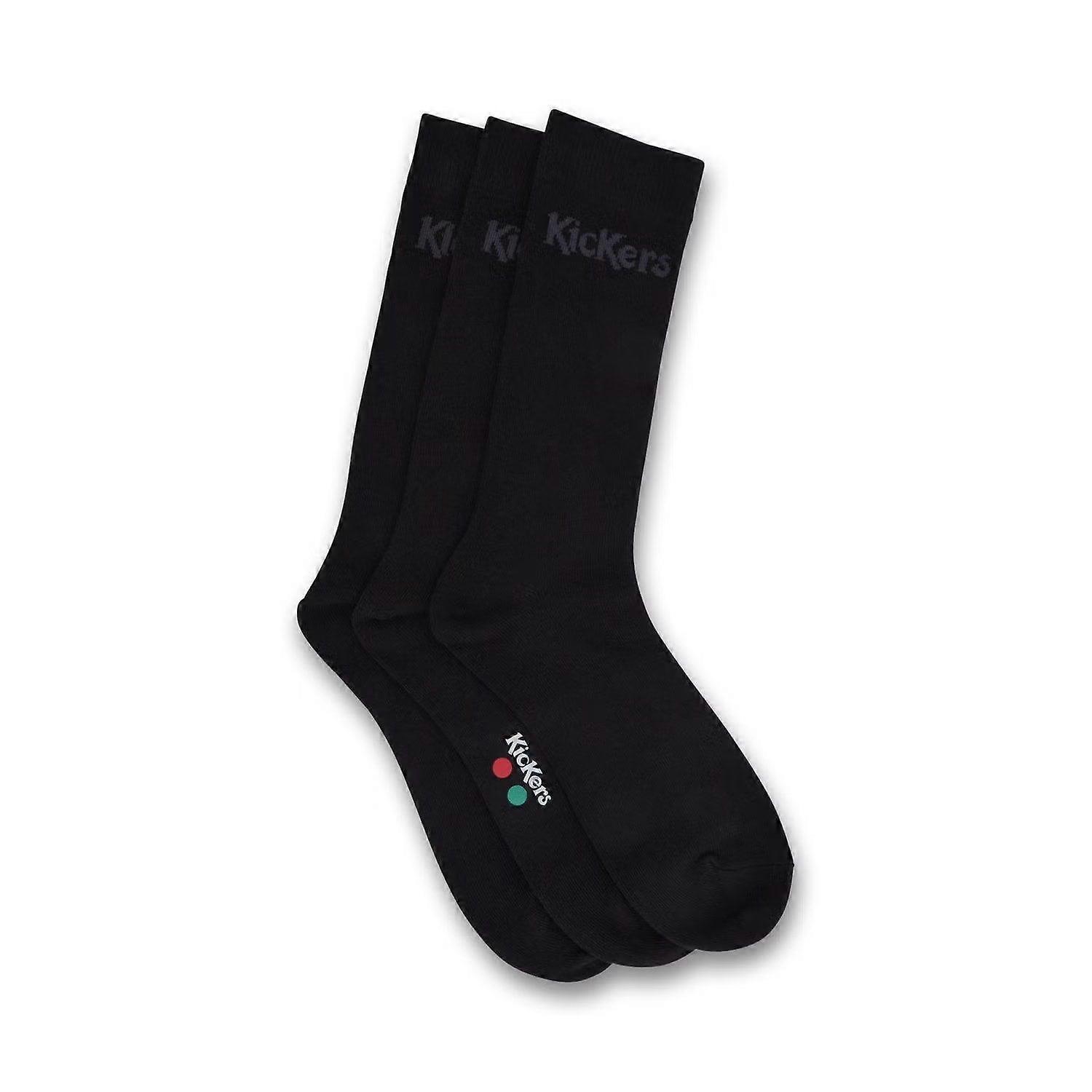 Kickers 3 PK Black Socks