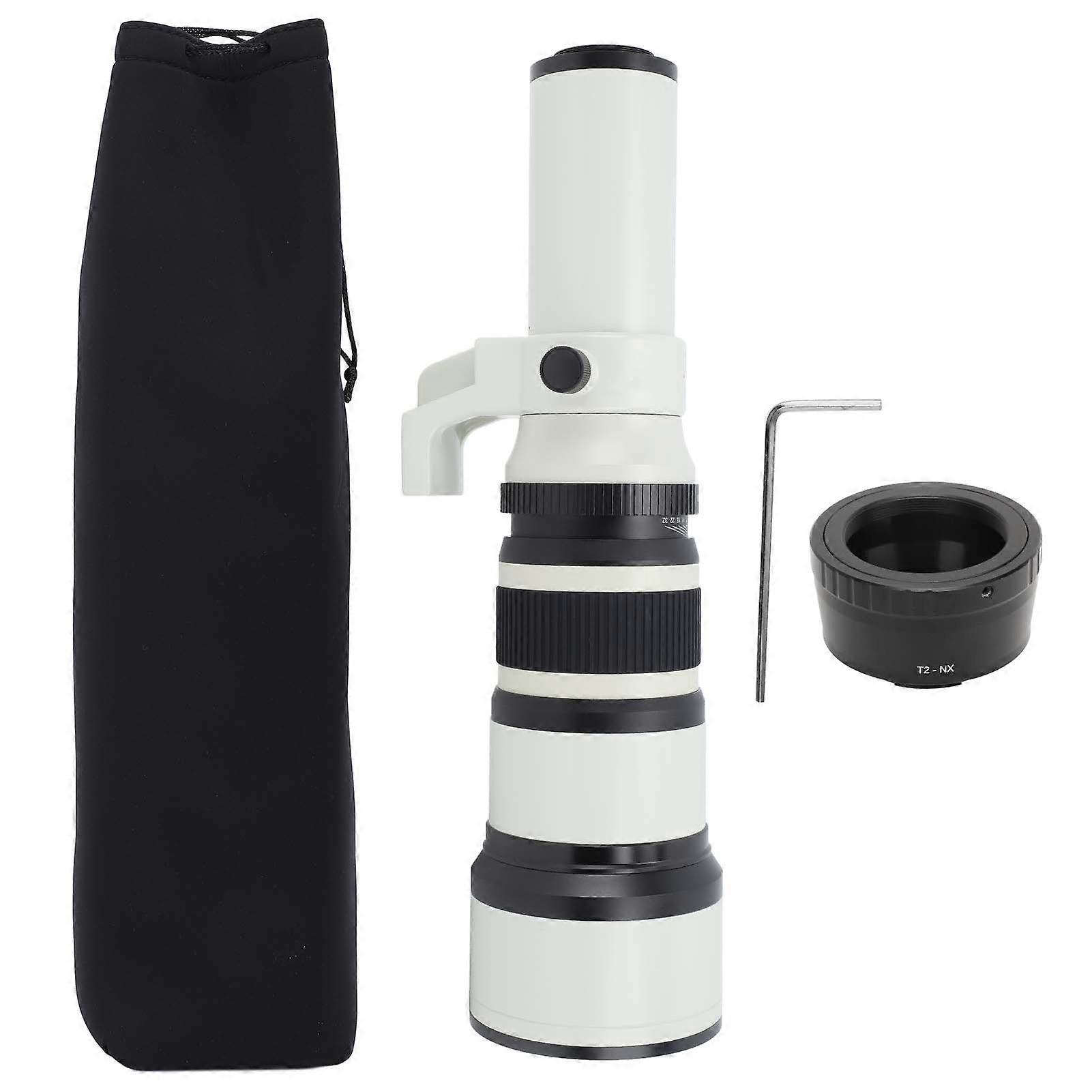 500mm F6.3 Fixed Focus Telephoto Lens Manual Focus Telephoto Lens With T2 Nx Mount Adapter For Nx Mirrorless Cameras