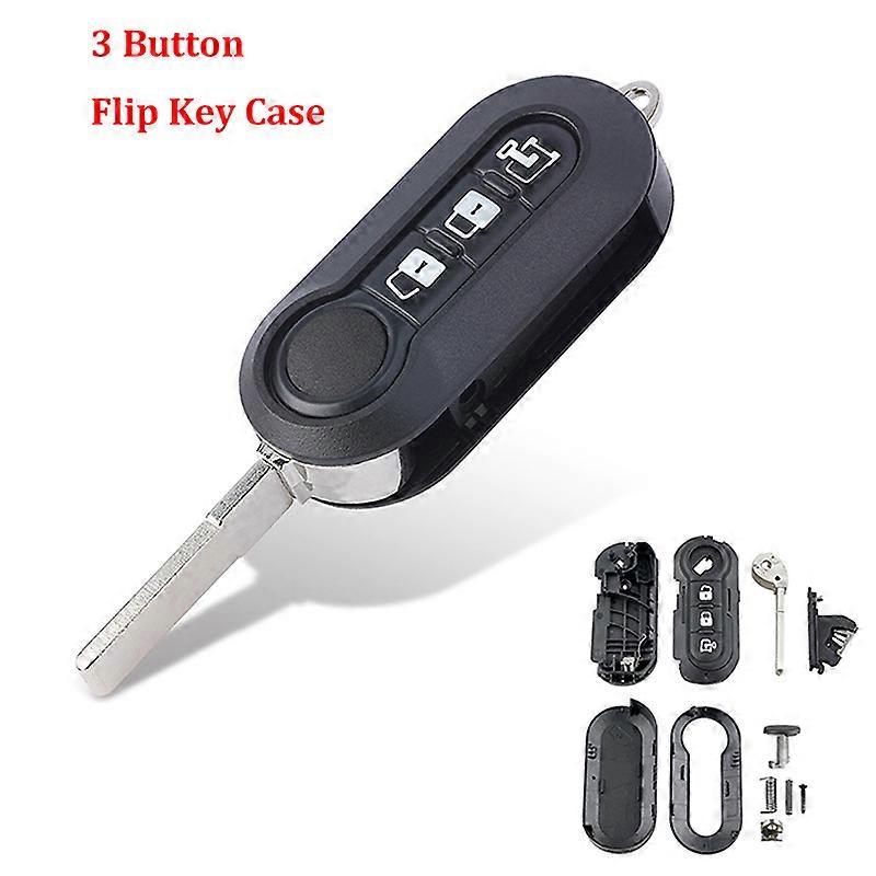 3 Button Remote Flip Key Fob Case For Fiat Ducato Citroen Relay Peugeot Boxer VAN