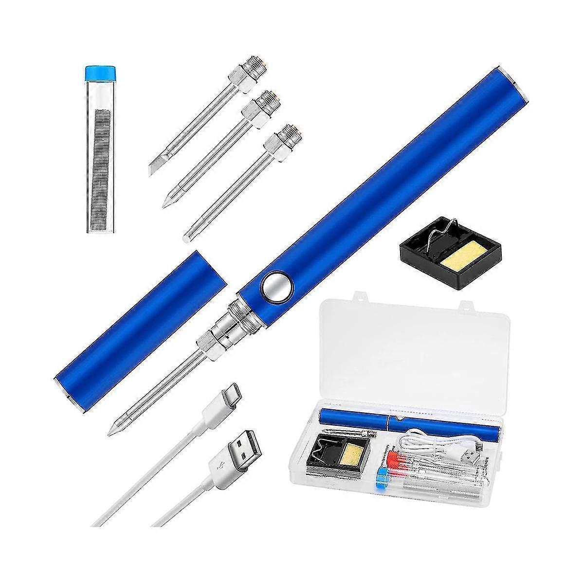 Cordless Soldering Iron Kit,soldering Iron With Storage Box And 3pcs Soldering Iron Tip,for Electro wlgd