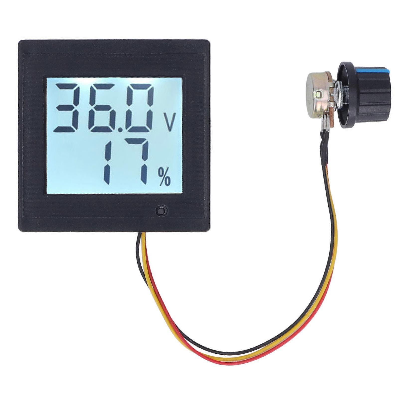DC Motor Speed Controller Governor with Start Switch LCD Brushed Motor Current Meter Regulator DC12?36V