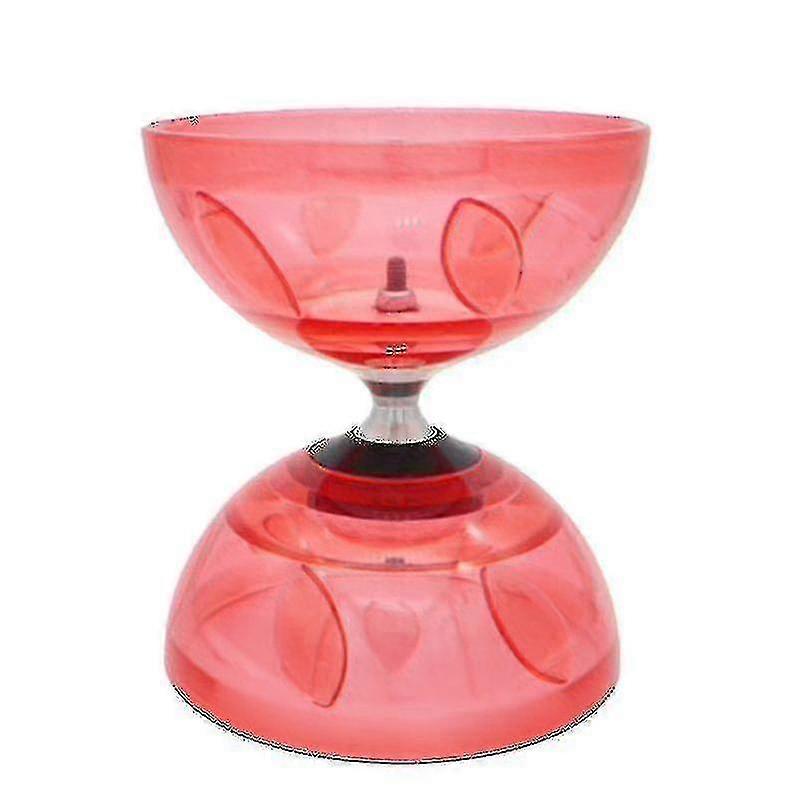 Diabolo Set Frizione a triplo cuscinetto a sfera Abbinati a bastoni in fibra colorata, Diablo String & Bag-hy
