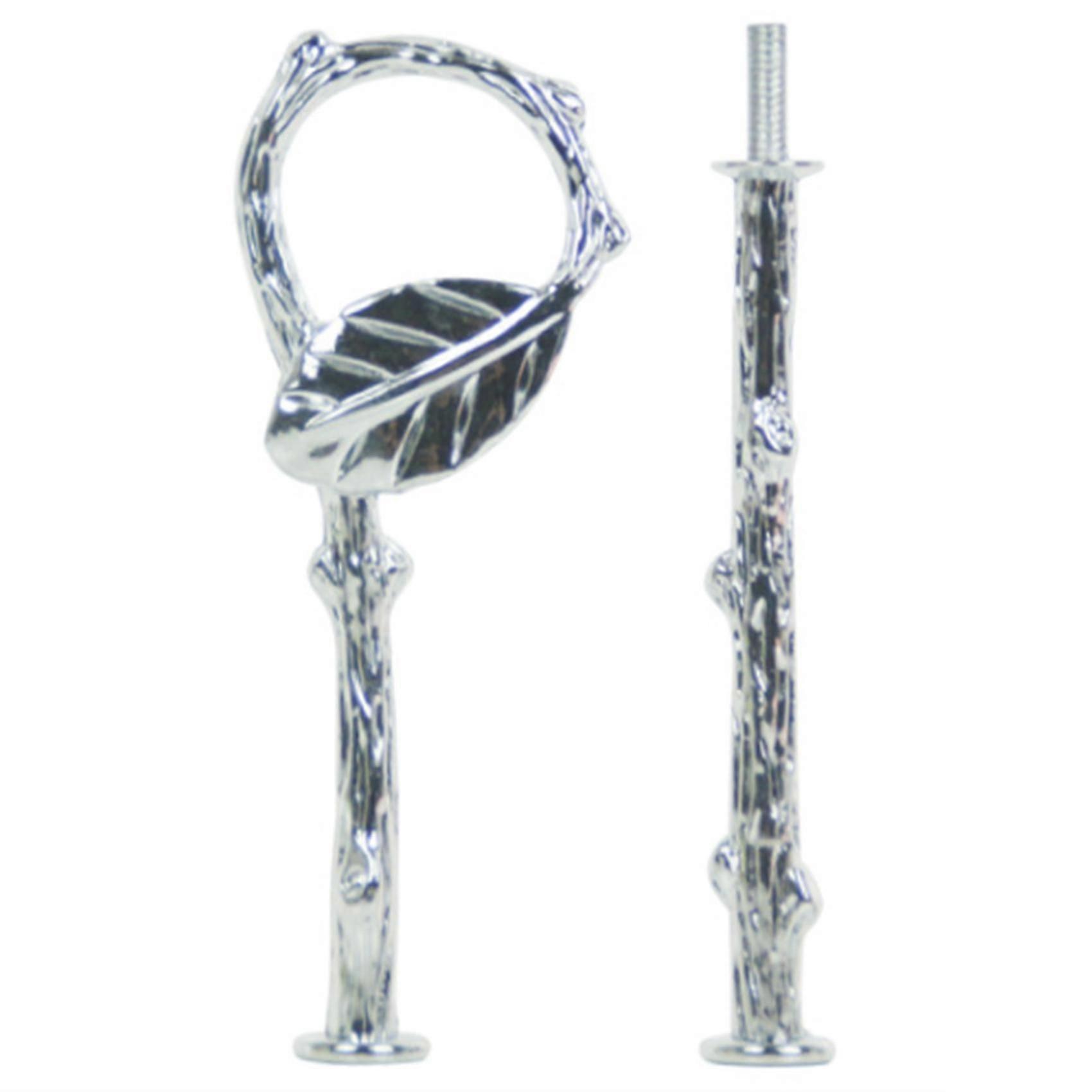 Cupcake Stand Handle,2 Tier Vintage Cake Serving Tray Stand Silver