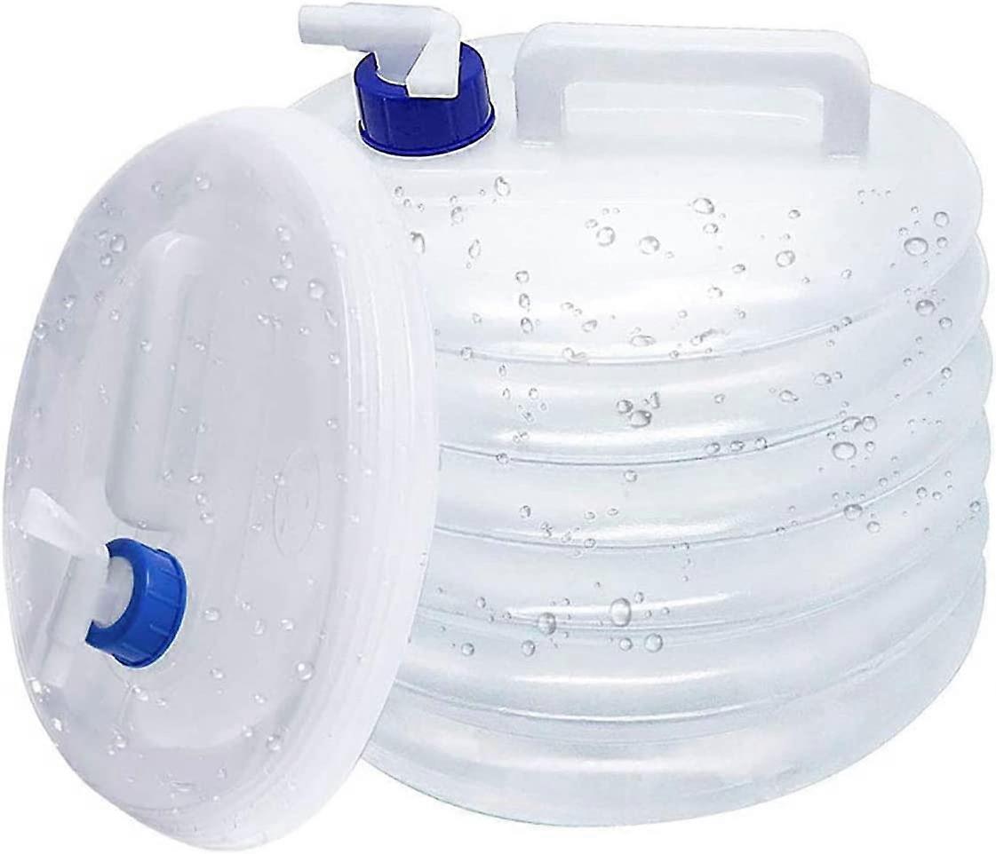 Collapsible Water Tank With Faucet, Portable Collapsible Water Bottle With Faucet, Collapsible Water Container, Collapsible Bucket Bottle Carrier, 15L