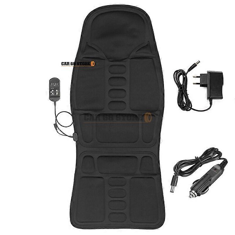 1 Set Car Home Whole Body Cervical Massager Massage Seat Cover Built-in 5 Vibrating Motors For Car Home Or Office Use Durable