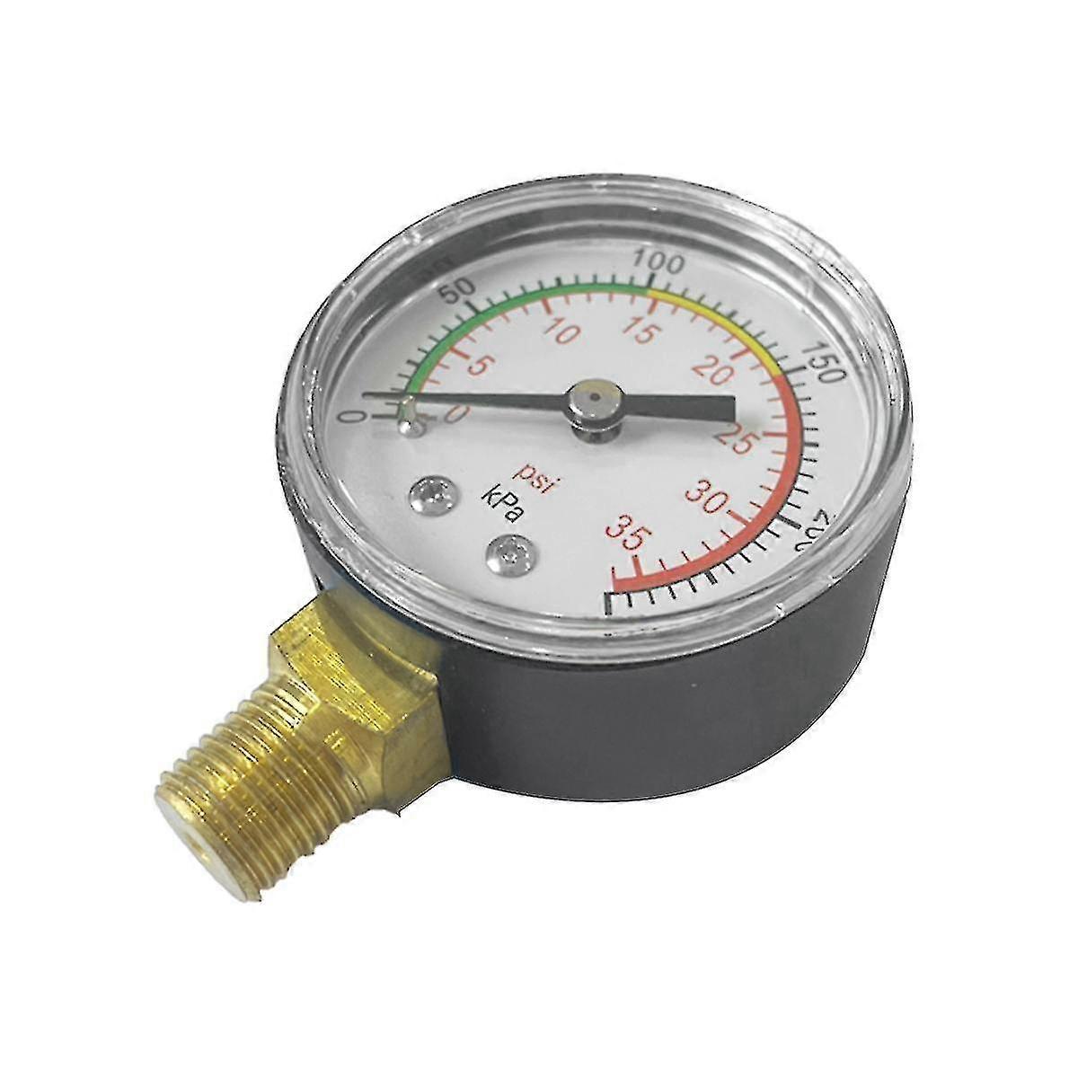 Pool Spa Filter Pressure Gau Mini 0-60 Psi Bm Mount 1/4 Inch Pipe Thread