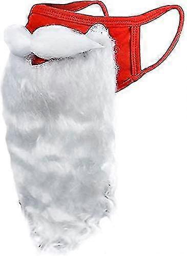 Encased Holiday Santa Beard Face Mask Costume