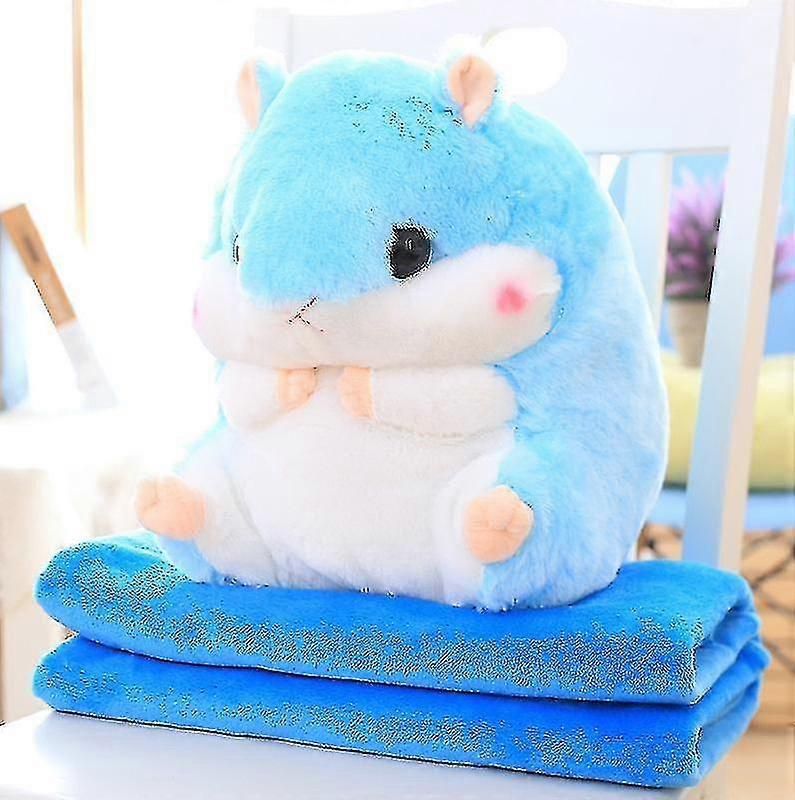 Drăguț Hamster de pluș umplute jucării animale cu pătură