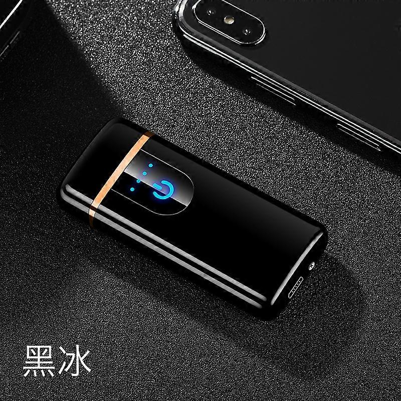 Factory Direct Sales 751 Fingerprint Sensor Touch Double Arc Charging Lighter Usb Electronic Cigarette Lighter Gift Customization