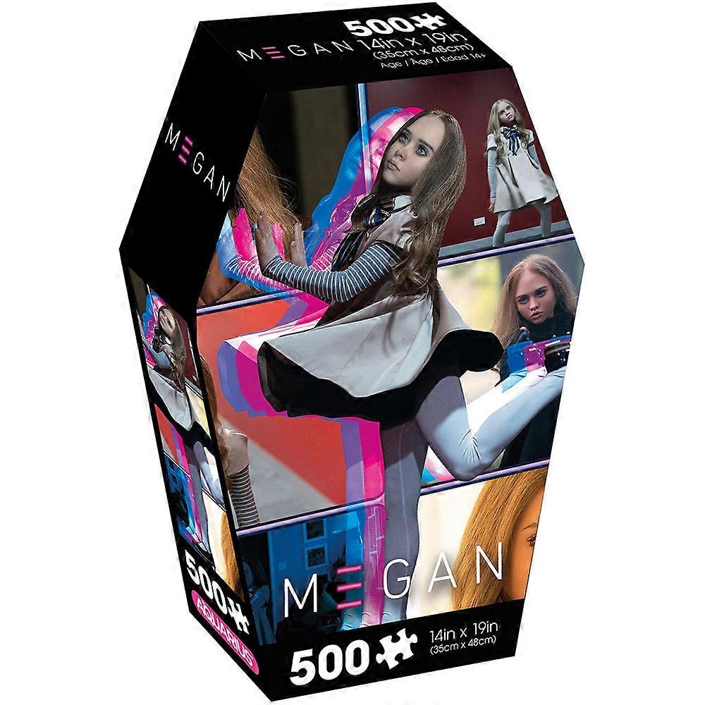 Aquarius M3GAN Coffin Box Puzzle 500pc Creepy Puzzle Featuring Iconic M3GAN