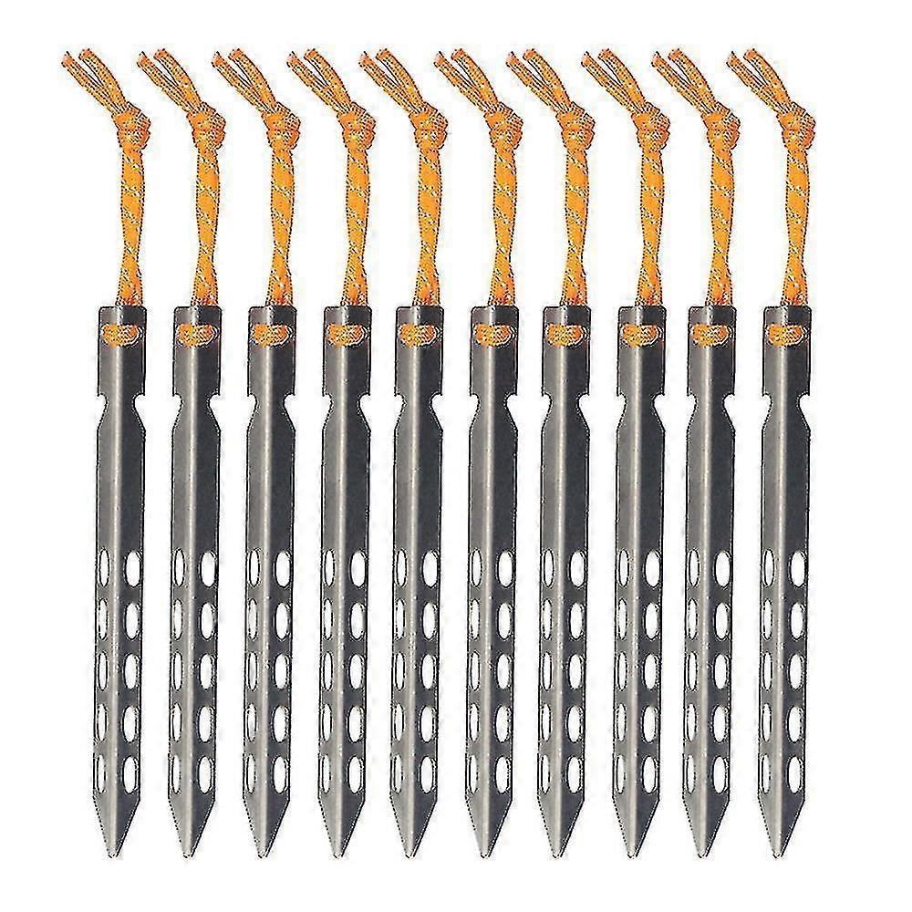 Outdoor Tent Sky Curtain Ground Nail Titanium Alloy Camping Camping Beach Snow Tent Nail V-shaped Be