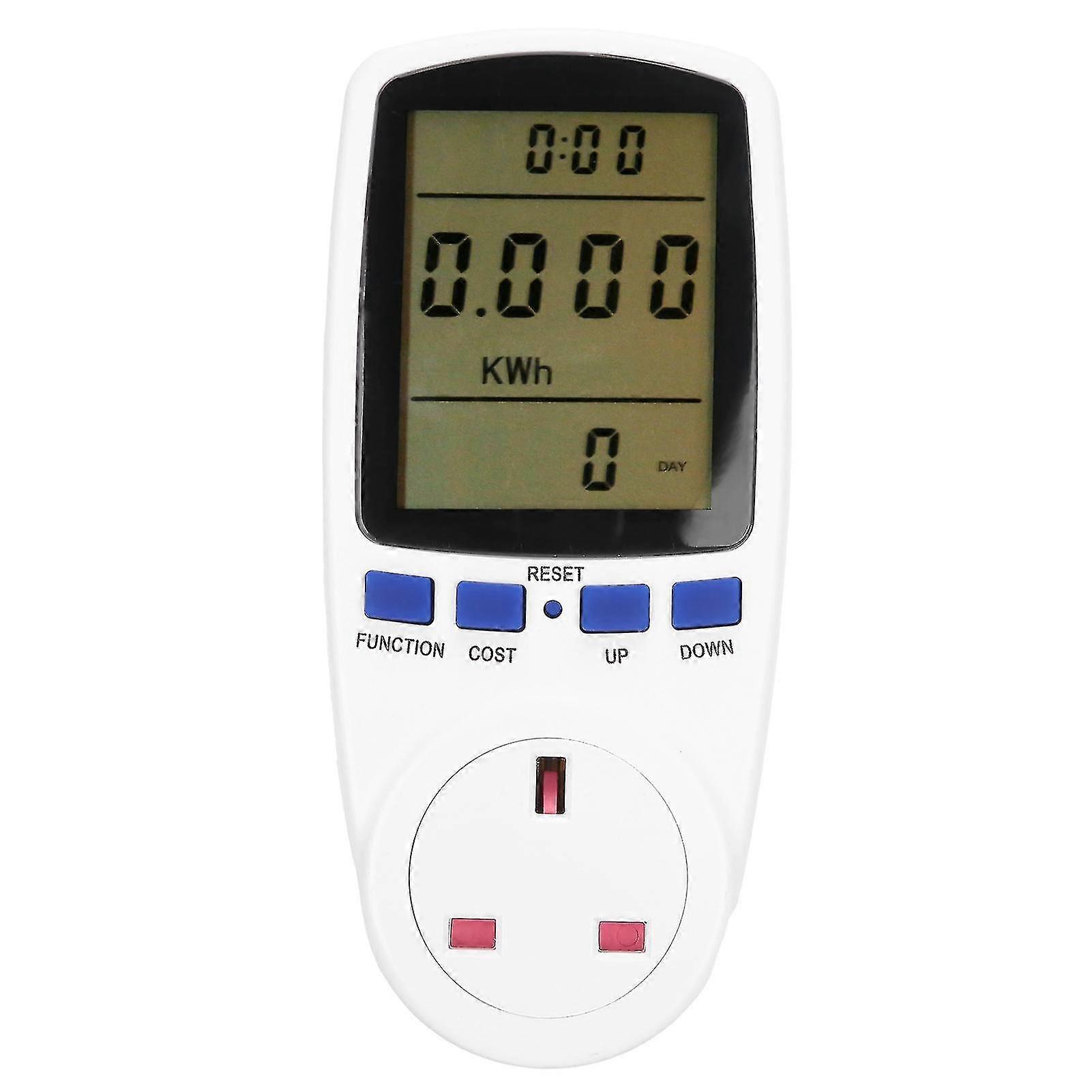 Power Metering Socket Electricity Usage Monitor Voltage Current Meter With Lcd Displayts836 Uk Plug 240v