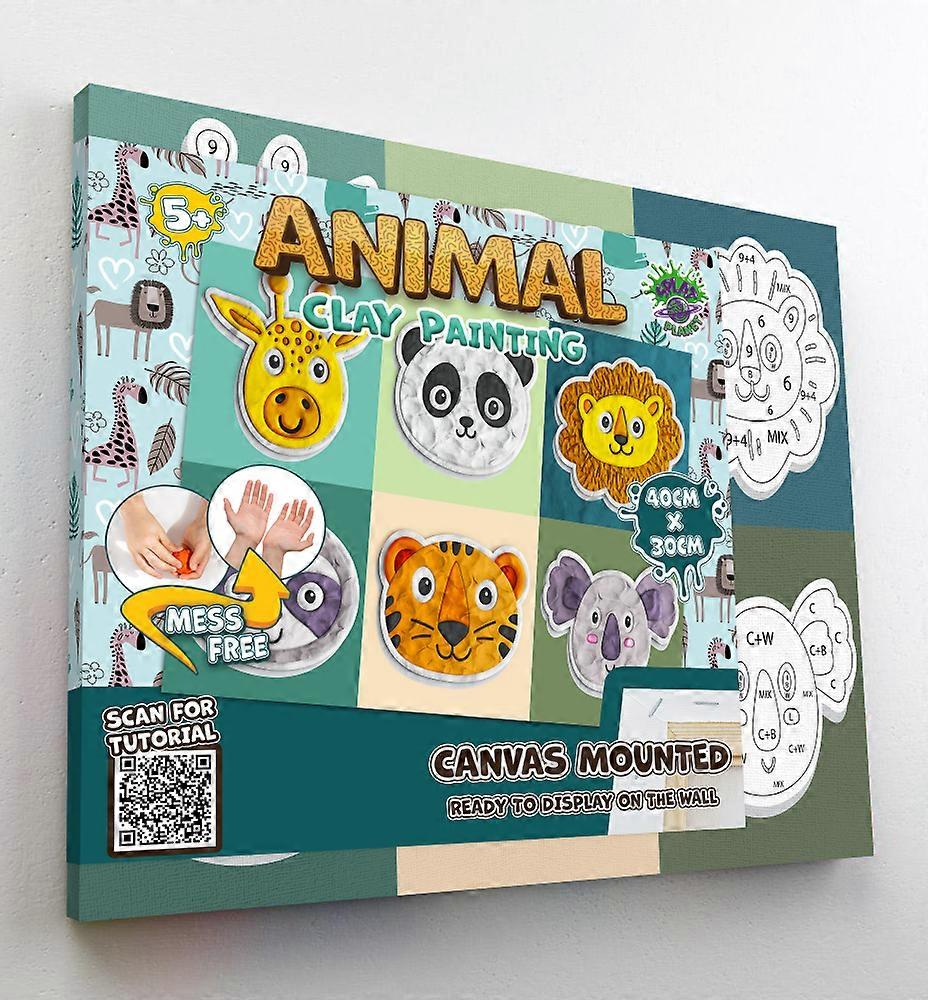 Clay Painting - Jungle Animals - Splatplanet