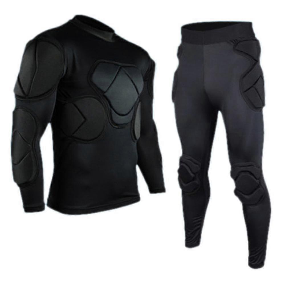 Ropa de portero de manga larga Coderas Rodilleras Casco Rodilleras