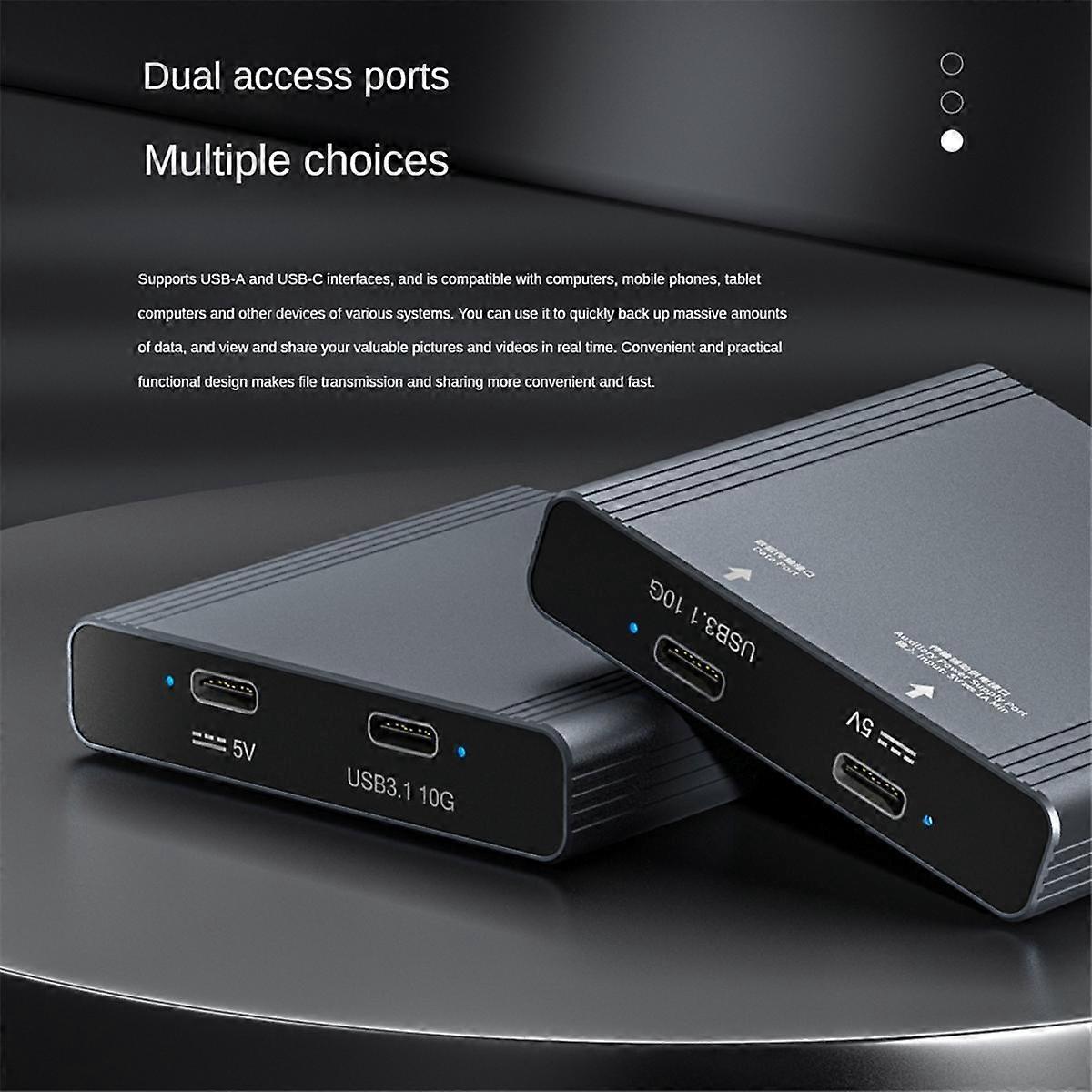 3-in-1 Card Reader for CFexpress Type A/Type B/SD Memory Card Dual Port for Data fer Auxiliary