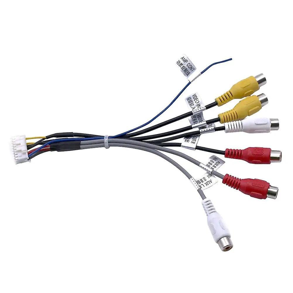 20 Pin Plug Car Stereo Radio RCA Output Wire Harness Wiring Connector Adaptor Cable Radio Adapter Cord