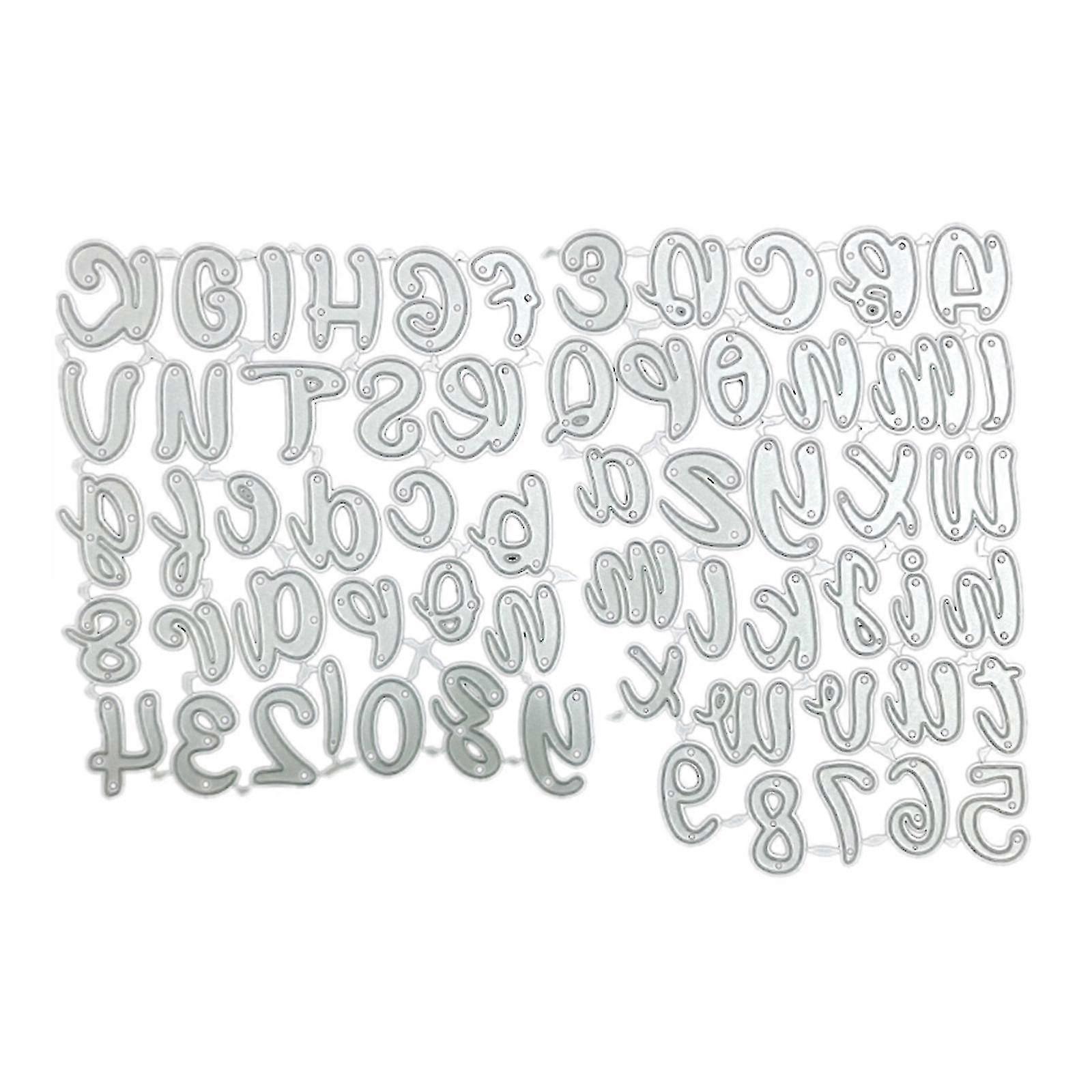 Metal Crafts Die Cuts For Diy Scrapbooking 0-9 Digits A-z Letters Cutting Dies