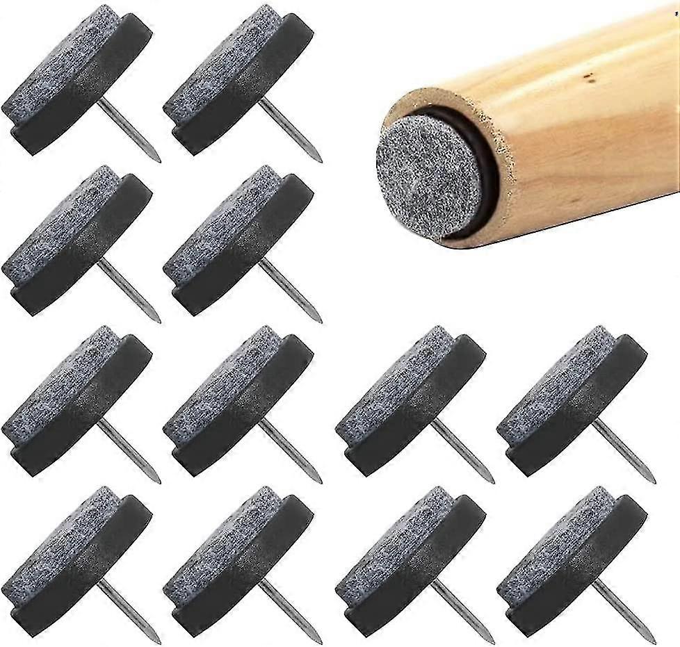 48pcs Furniture Felt Stable Felt Pads Furniture Feet Protector Pads With Screw
