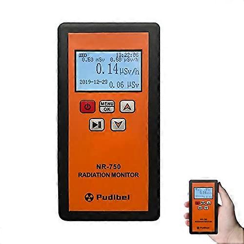 Geevorks Nuclear Radiation Detector  Geiger Counter Beta Gamma X-ray Tester  NR-750 Household Radioactive Tester with Sound Vibrations Light Triple Al