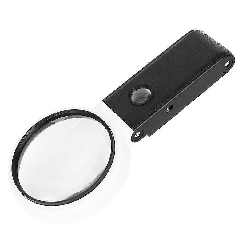 Illuminated Magnifying Glass, Dimmable Magnifying Lamp, Standing Magnifying Lamp with Foldable Stand