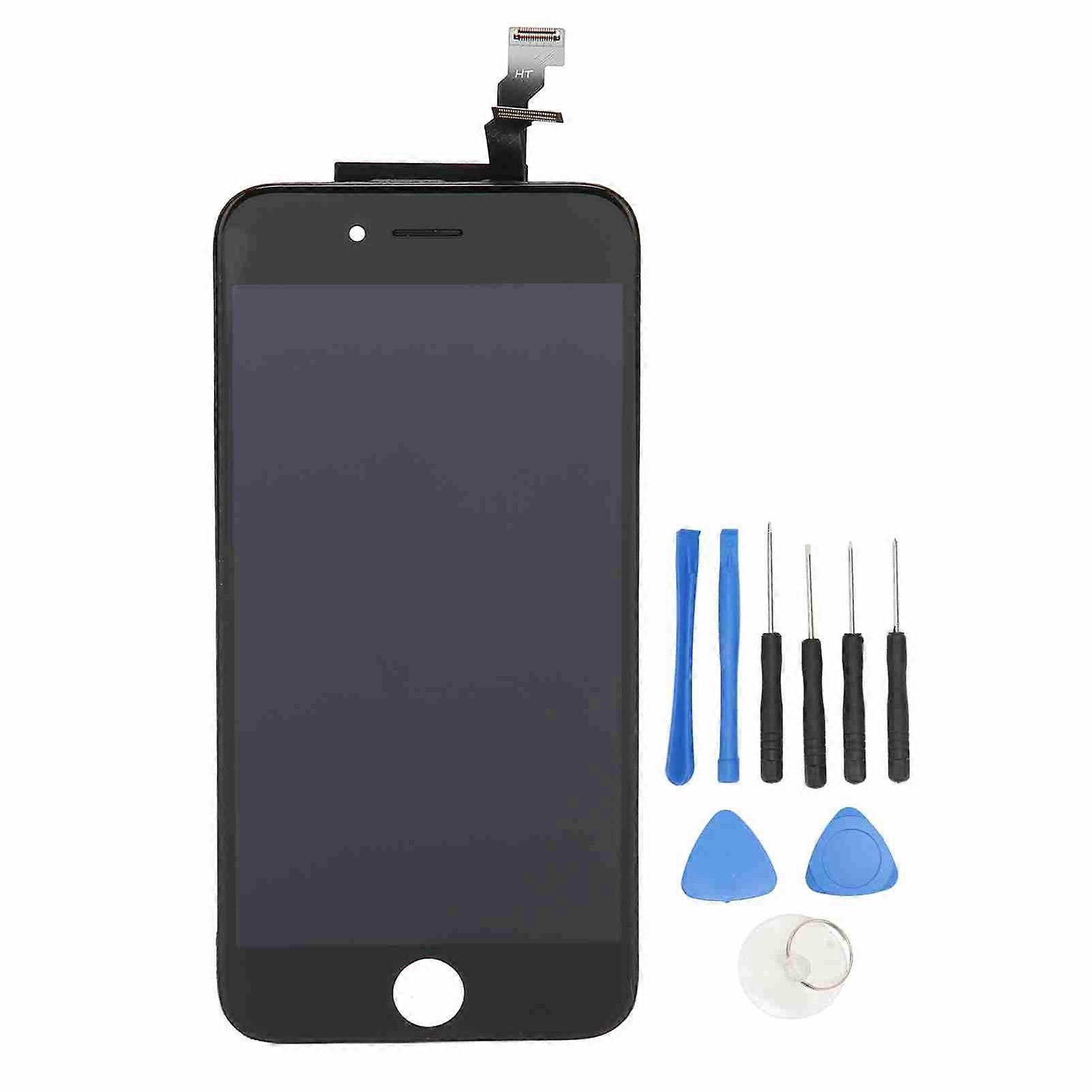 Black Phone Display Screen Replacement Touch Screen Digitizer Assembly with Tools for IOS Phone 6