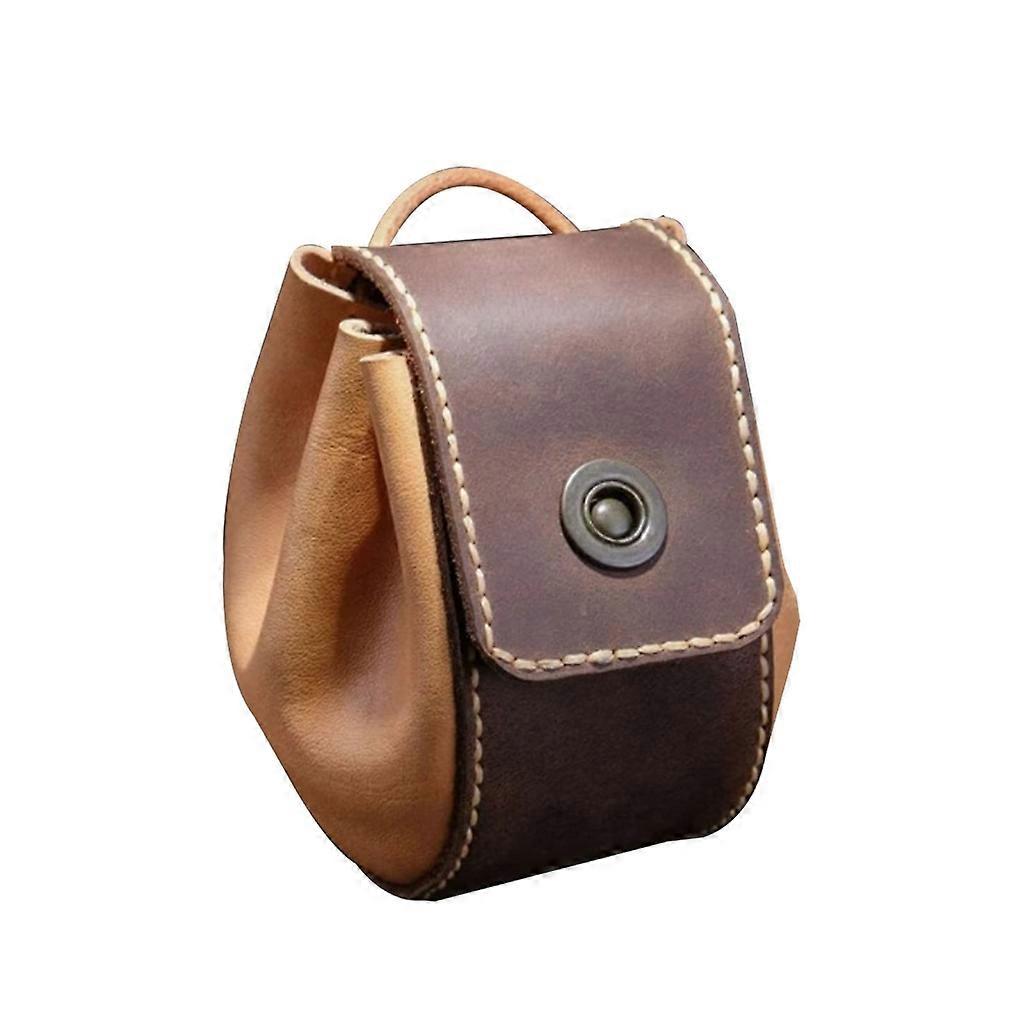 Leather Dice Bag Cute Drawstring Pouch for Tabletop Roleplaying Game Coin Purse