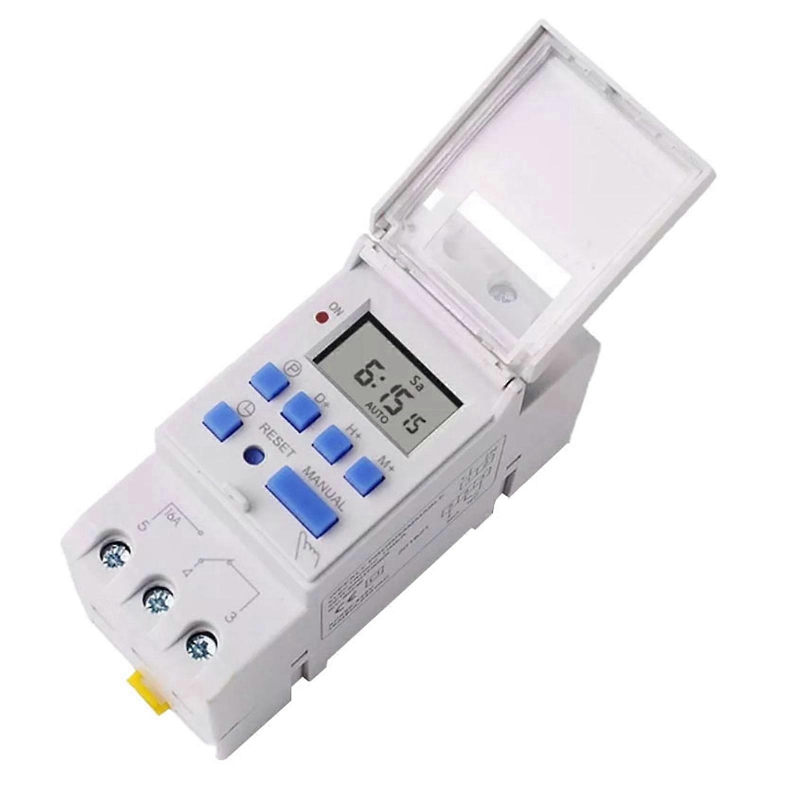 LCD Digital Timer Relais Programmierbarer Mikrocomputer Digitalanzeige Zeitschaltrelais 220V 16A