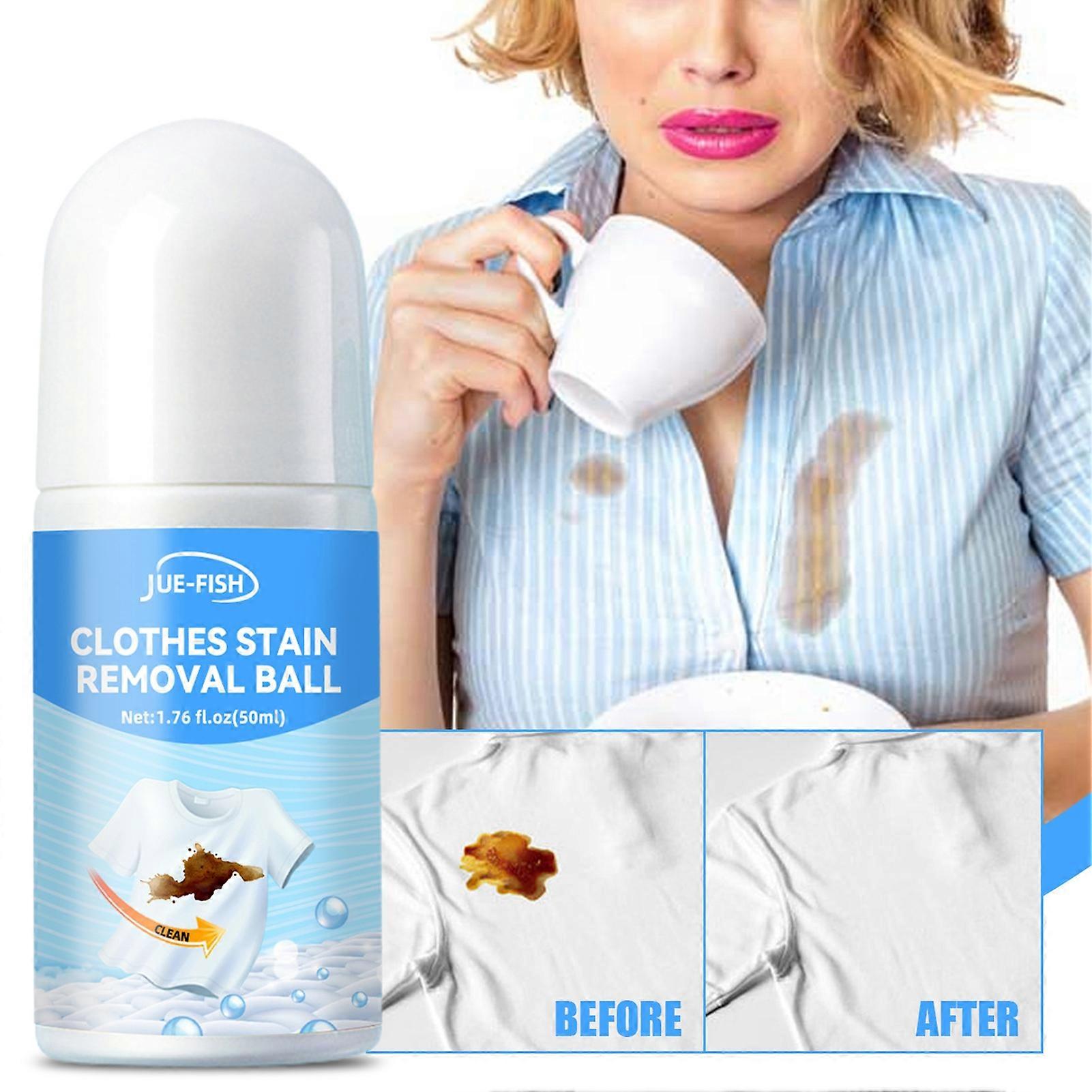 50ML Stain Rolling Ball Compact Mini Traceless Clothes Stain Removal Ball for Lipstick Mark KAESI