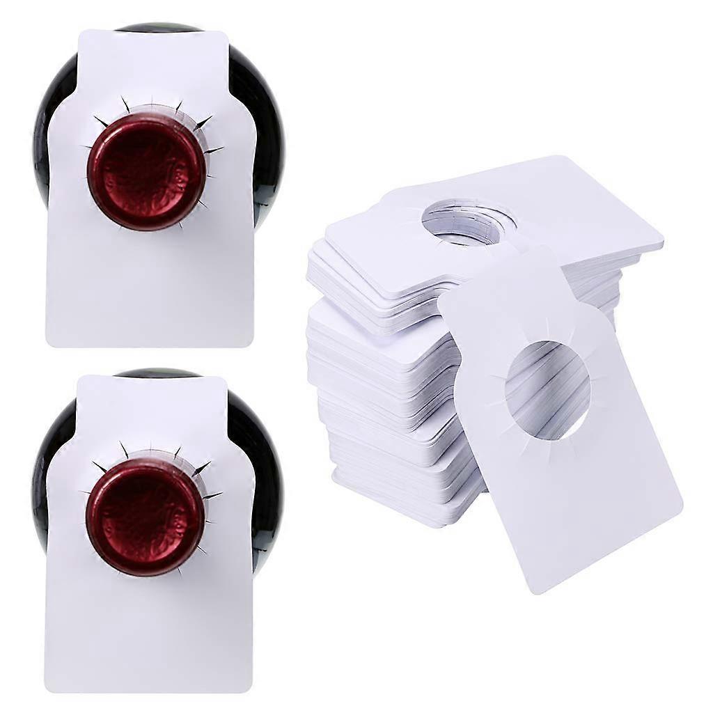 200 Pcs Wine Bottle Tags for Wine Racks And Cellars Blank Dual Sided One Size Fits All Coated Paper Bottle Accessories