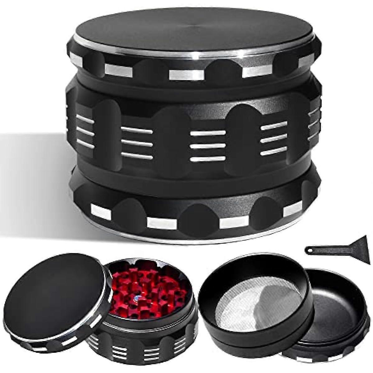 Matte Black Metal Spice Grinder