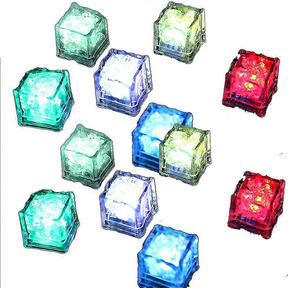 Multi Color Light-up Led Ice Cubes With Changing Lights | For Bulk Party Party Supplies(colorful Flash)