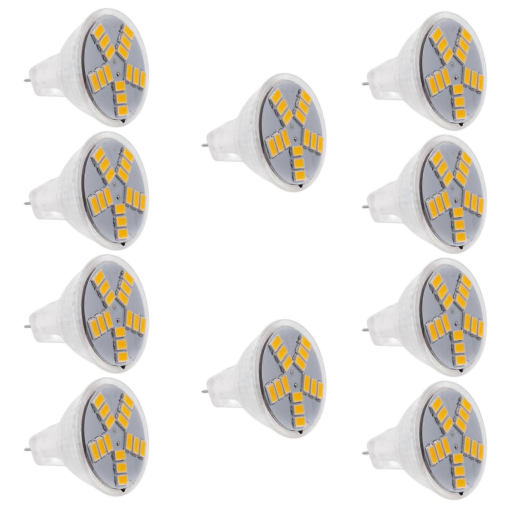 10X 7W MR11 GU4 600LM LED Bulb Lamp 15 5630SMD Warm White Light