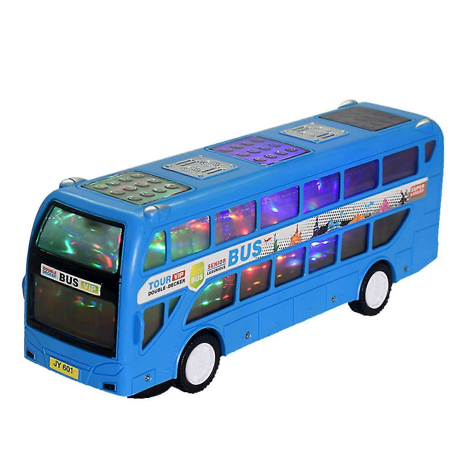 Electric Car Bus Toy Universal With Sound And Light For Children