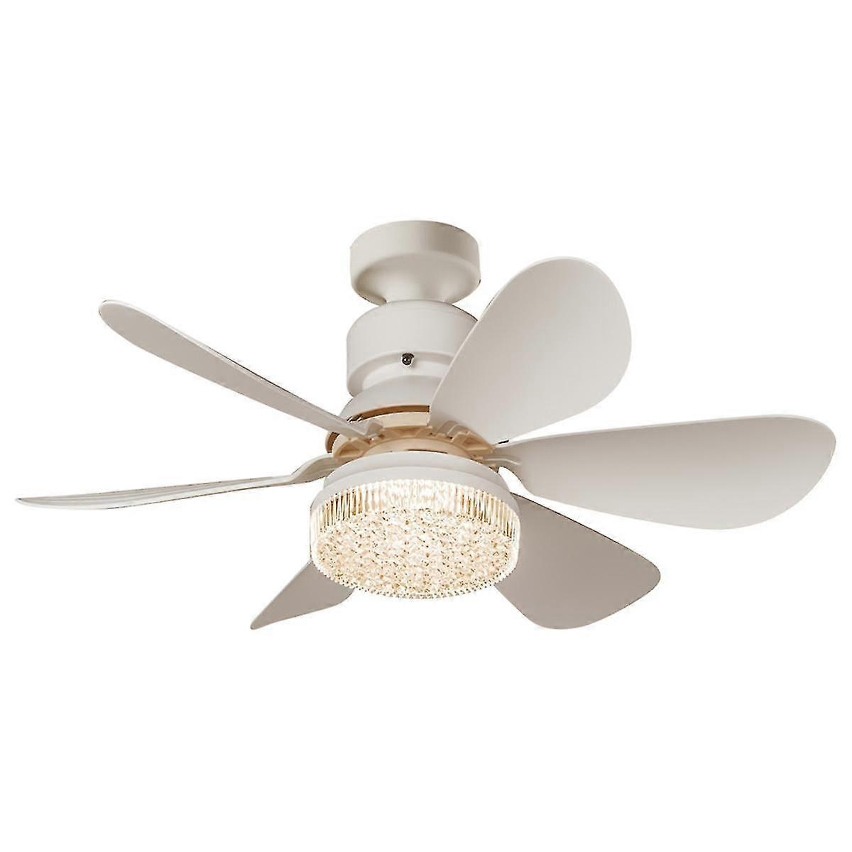 現代の小さなE27ネジファンライト照明リモコンスマートサイレントLEDシーリングファン寝室のキッチン配線不要