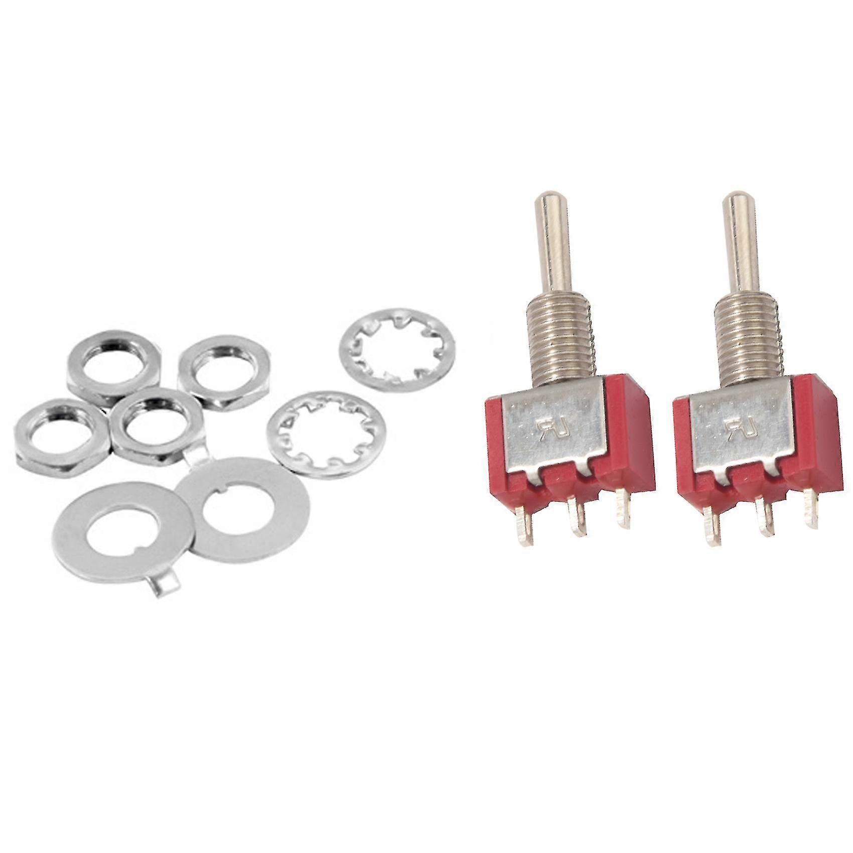 2 Pcs Ac 250v 2a 120v 5a Spdt On/off/on 3 Position Momentary Toggle Switch
