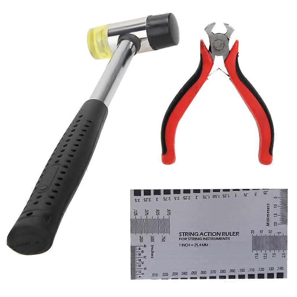 Stainless Steel String Action Ruler Luthier Gauge Tool for String Instrument