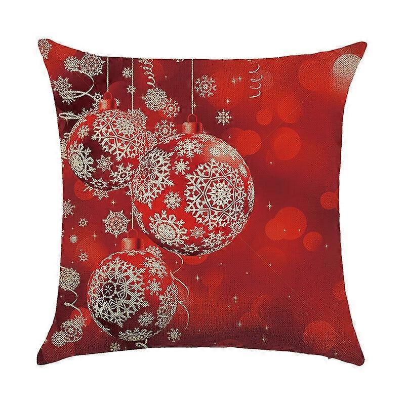 Ny jul design bomull linne örngott soffa kuddfodral heminredning design 2446