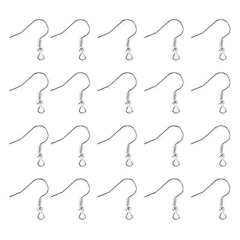 200pcs silver plated earrings support hooks
