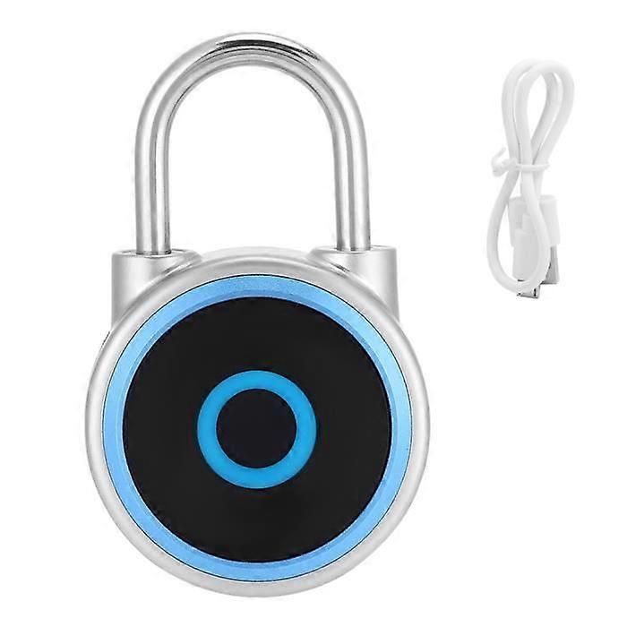 Smart Door Lock Fingerprint Padlock Artificial Intelligence USB Charging Remotely Authorize