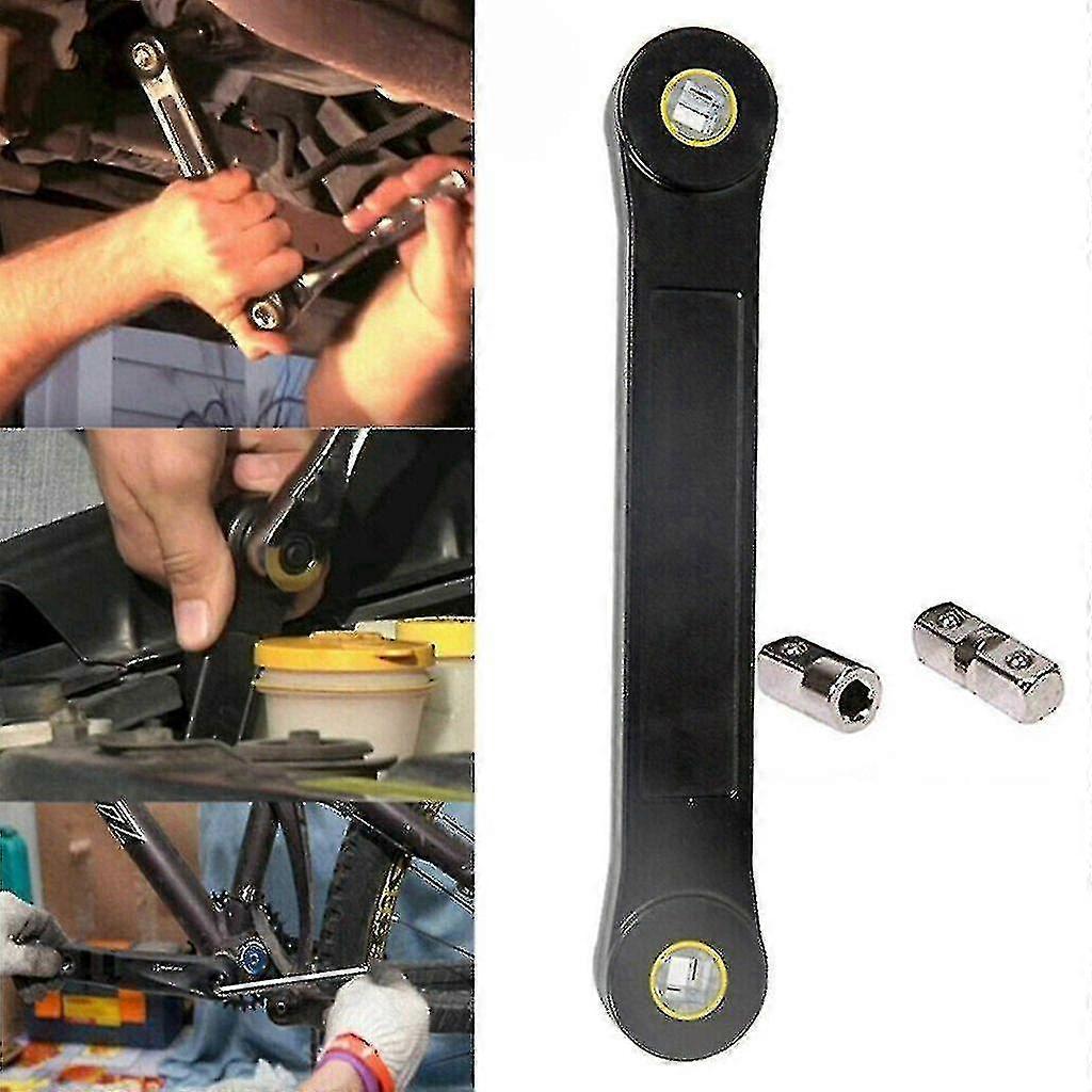 3pcs/set Universal Extension Wrench Tite Reach Combination Wrench 3/8" 1/4" Adapter