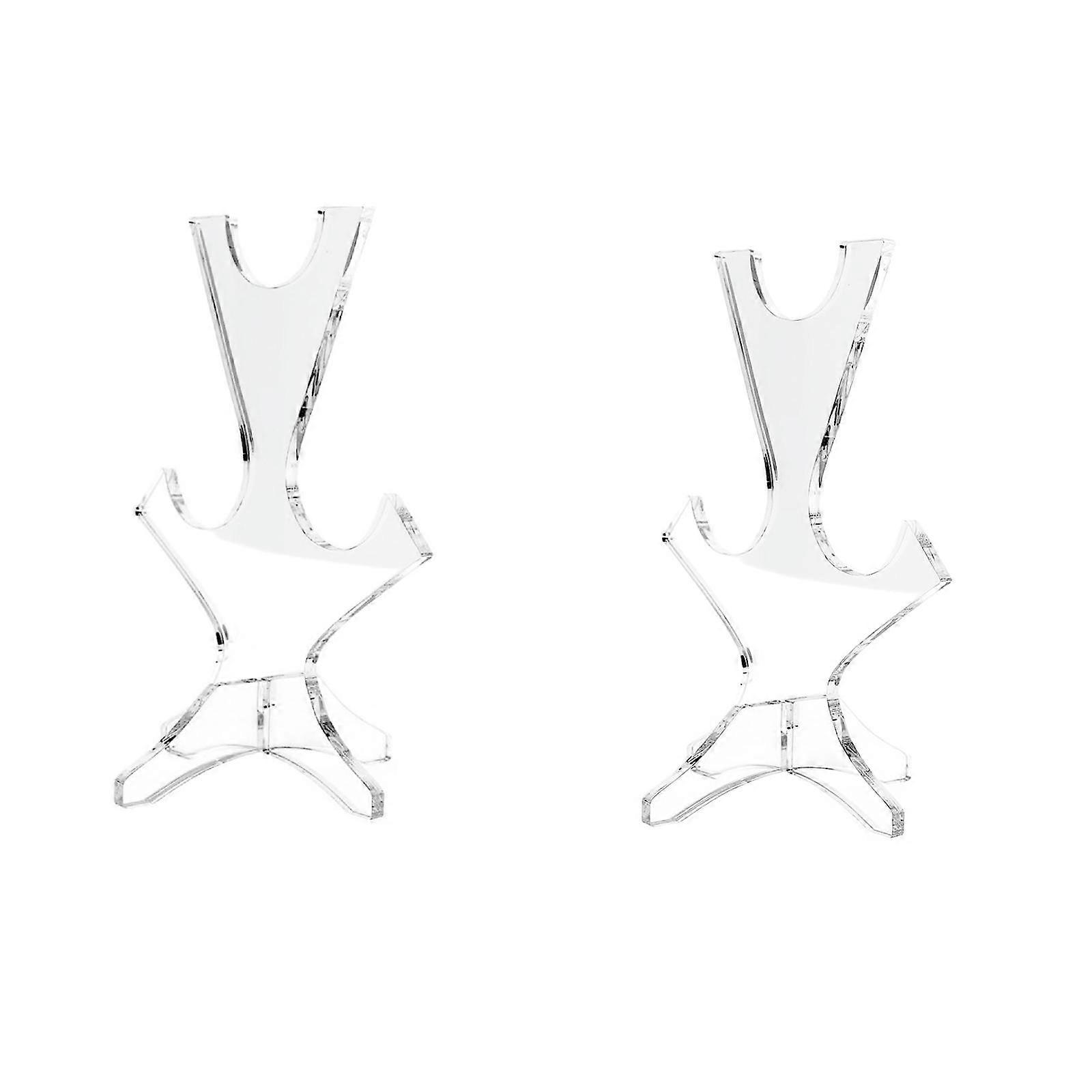 Split Sword Display Stand Tabletop Acrylic for Retail Store Office Apartment Clear