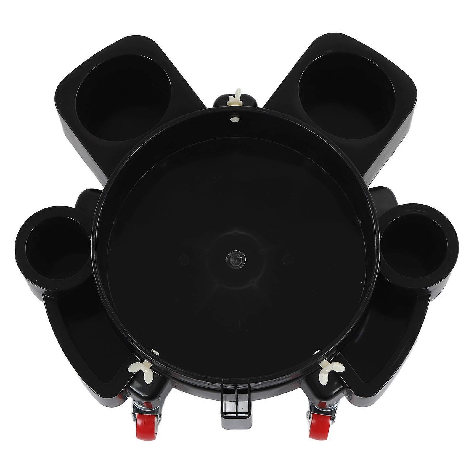 Multifunctional Rolling Dolly for Car Detailing Wash - Rolling Bucket Dolly with 5 Heavy Duty Swivel Casters