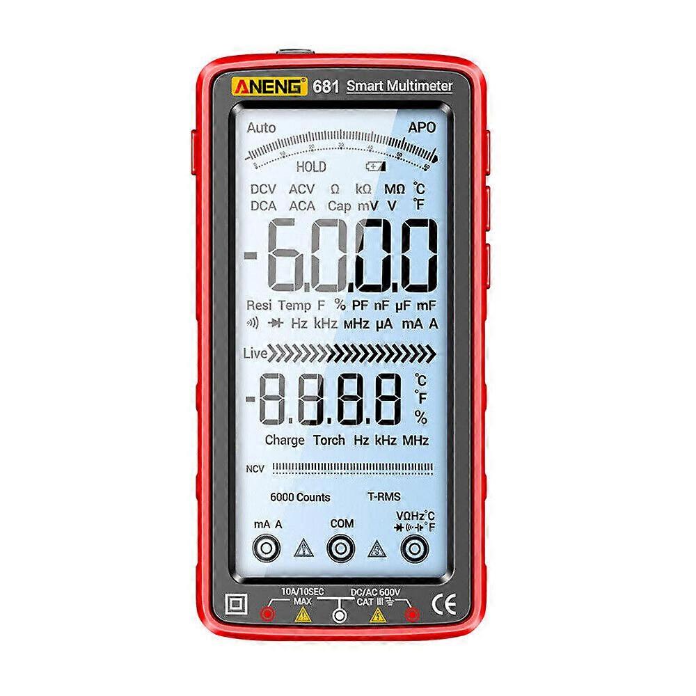 Smart LCD Digital Multimeter 6000 Counts AC/DC Voltage Tester Resistance Meter