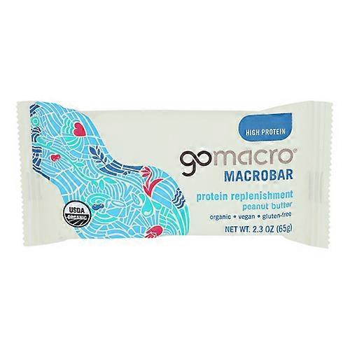 Gomacro Peanut Butter Bar ,Case of 12 X 2.3 Oz